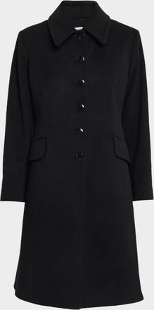 Fleurette Sofia Wool Fit-and-Flare Coat