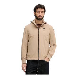 Blauer Jassen, Heren, Beige, XL, Leer, Dalton Jacket