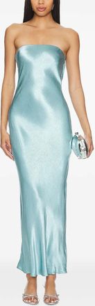 Bec&bridge Abito midi Moon Dance senza spalline - Blu