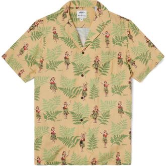 Reyn Spooner Hula Auana Classic Fit Button-Down Shirt in Yellow at Nordstrom Rack, Size Xx-Large