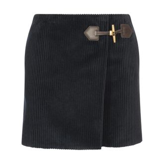 Moschino Rokken, Dames, Blauw, XS, Katoen, Blauw Katoenen T-shirt