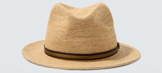 Borsalino Fedora Argentina in crochet di paglia