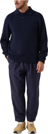 Universal Works Maglione Shetland Wild Curtis - - Tops - Uomo - Blu - M