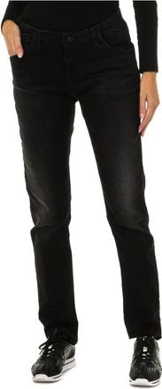 Armani Jeans Skinny Jeans met versleten effect - Dames - Slim Fit Jeans - Zwart - W24 - Katoen - Jeans