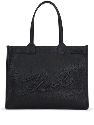 Karl Lagerfeld K/Skuare Grainy shopper - Zwart