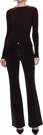 Pistola Denim Kinsley Mid Rise Flare Pants In Mocha