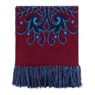 Etro Etro, Winter Scarves, female, Red, Size: ONE SIZE Wool scarf with fringes