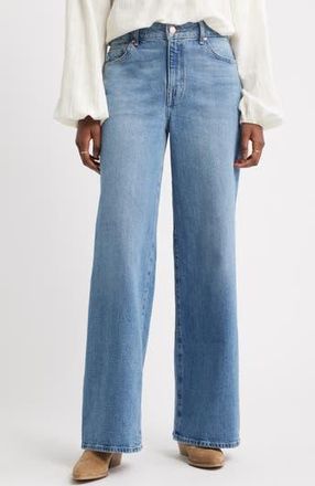 Treasure & Bond High Waist Denim Wide Leg Jeans in Blue Wash at Nordstrom Rack, Size 27