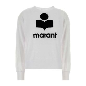 Isabel Marant Long Sleeve Tops, female, White, Size: XS Klowia T-shirt