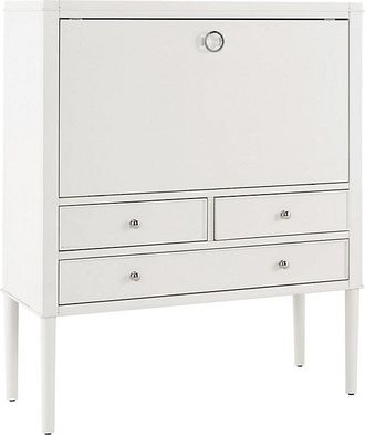 Ballard Designs Christine Secretary Desk - White High Sheen - Ballard Designs