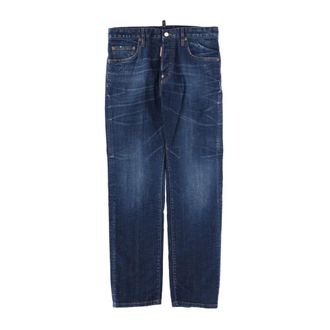 Dsquared2 Jeans met distressed wassing - Heren - Jeans - Blauw - Maat: XS Katoen