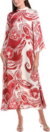 Teri Jon by Rickie Freeman Teri Jon By Rickie Freeman Twill Paisly Print Midi Dress