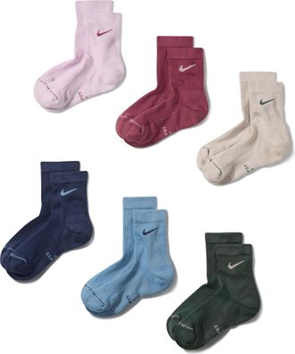 Nike Unisex Everyday Elevated Micro Crew Socks (6 Pairs) in Multicolor | IU1850-916