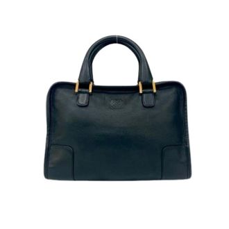 Loewe Pre-owned leren handtas - Dames - Pre-owned - Zwart - Maat: ONE Size Leer