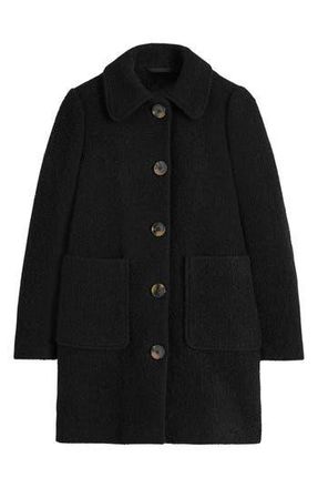 Boden Carlise Wool Blend Coat in Black at Nordstrom Rack, Size 4