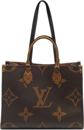 Louis Vuitton Borsa tote MM OnTheGo con monogramma - Marrone