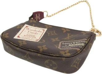 Louis Vuitton Pre-owned Mini Pochette Accessoires - Dames - Vintage Mini Tas - Bruin - ONE Size - Vintage