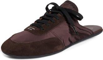 Prada Lace-Up Sneaker Mule in Caffe at Nordstrom, Size 10.5Us