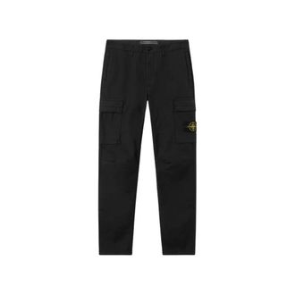 Stone Island Stone Broeken E26 - Heren - Straight fit broeken - Zwart - W32 - Broeken