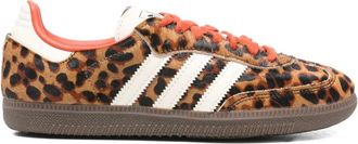 adidas Samba OG gestreepte sneakers met dierenprint - Bruin