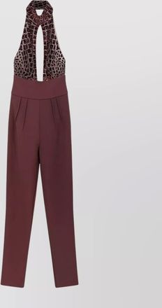 Elisabetta Franchi satin cutout jumpsuit