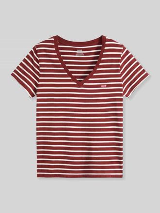 Levi's Regular Fit T-Shirt aus reiner Baumwolle in Bordeaux, Gr&ouml;&szlig;e XL