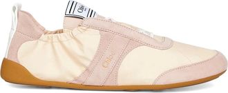 Chlo&eacute; Schoenen, Dames, Beige, 39 EU, Katoen, Kick sneaker