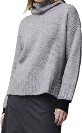 Kristensen Du Nord Cashmere Melange Turtleneck Sweater In Dark Grey