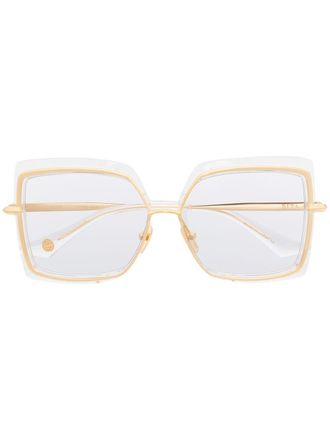 Dita Eyewear Narcissus square sunglasses - unisex - Acetate/Titanium - 58 - Gold