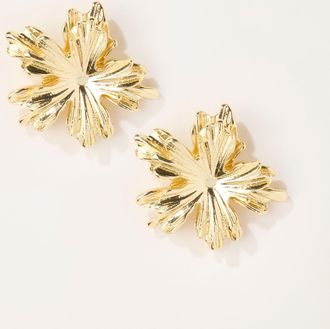 Fat Face FatFace Gold Tone Flower Party Earrings