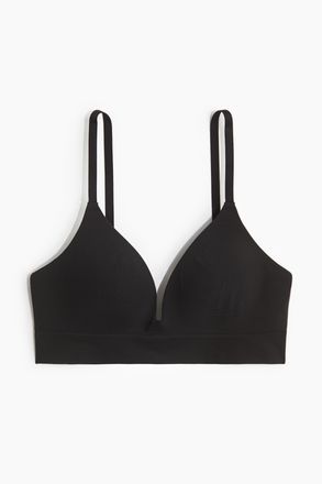 H&M Wattierter b&uuml;gelloser Seamless-BH - Schwarz