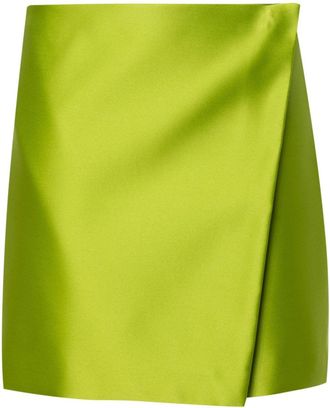 Philosophy di Lorenzo Serafini wraparound-style mini skirt - women - Polyester - 36 - Green