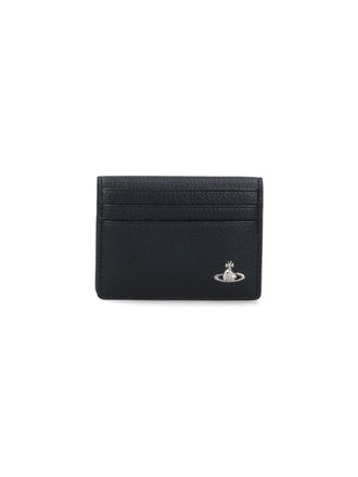 Vivienne Westwood Bi-Fold Cardholder With Silver Orb Logo