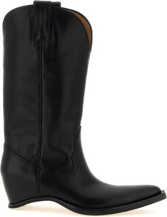Maison Margiela Hakloze Westernlaarzen - Dames - Cowboylaarzen - Zwart - 36 EU - Leer - Schoenen