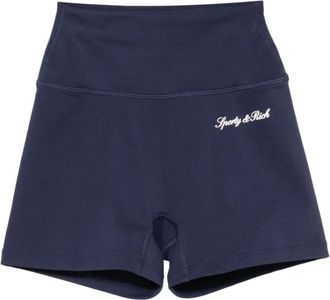 Sporty & Rich Korte Broeken, Dames, Blauw, S, Short Shorts