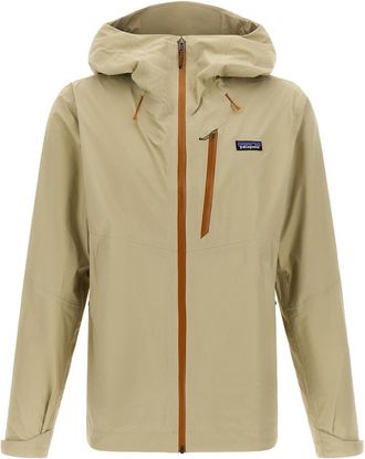 Patagonia Beige Solid Hooded Jacket
