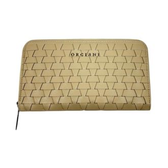 Orciani Braided Leather Zip Wallet