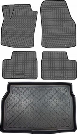 OEM Juego De Alfombrillas De Goma Para Coche Y Maletero Para Opel Astra Iii H Hatchback (2004-12.2014)