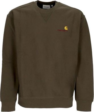 Carhartt Work in Progress Script Crewneck Sweatshirt Soft Fit - Heren - Sweatshirts - Groen - XL - Katoen - Hoodies & sweatvesten