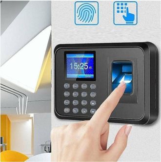 Trade Shop Trade Shop - Huella Dactilar Sello De Tiempo En Italiano Lector Biom&eacute;trico De Control De Acceso