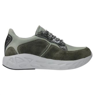 Wolky Womens Bounce Leather Sneakers In Castor Grey Combi
