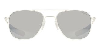 Randolph Aviator Perfect Pair Polarized AF508 Mens Sunglasses Silver Size 55