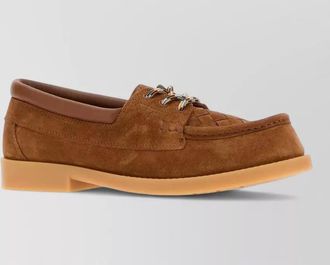 Bottega Veneta suede boat shoes