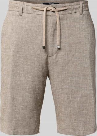 Joop Slim Fit Bermudas mit Kordelzug und Ges&auml;&szlig;taschen in Beige, Gr&ouml;&szlig;e 102