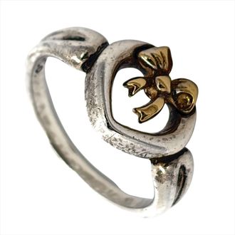 Tiffany & Co. Silver Yellow Gold (18K) Silver 925 Band Ring (Pre-Owned)