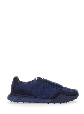 Dolce & Gabbana Blue Logo Athletic Sneakers