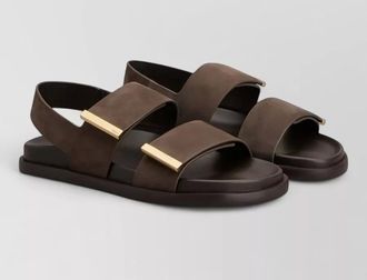 Tod's leather slingback sandals