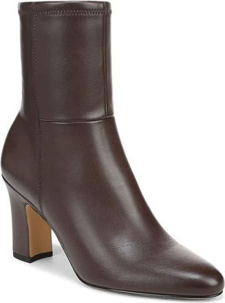 Franco Sarto Flexa Jael Demi Block Heel Bootie in Dark Brown at Nordstrom, Size 6.5