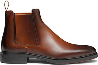 Santoni Easy Boot - Heren - Chelseaboots - Bruin - 40 EU - Leer - Schoenen