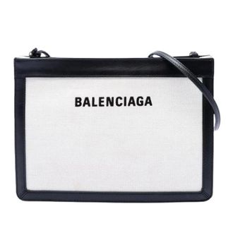 Balenciaga Pre-owned Cross Body Bags, female, Beige, Size: ONE SIZE Pre-owned Navy Pochette Crossbody Bag